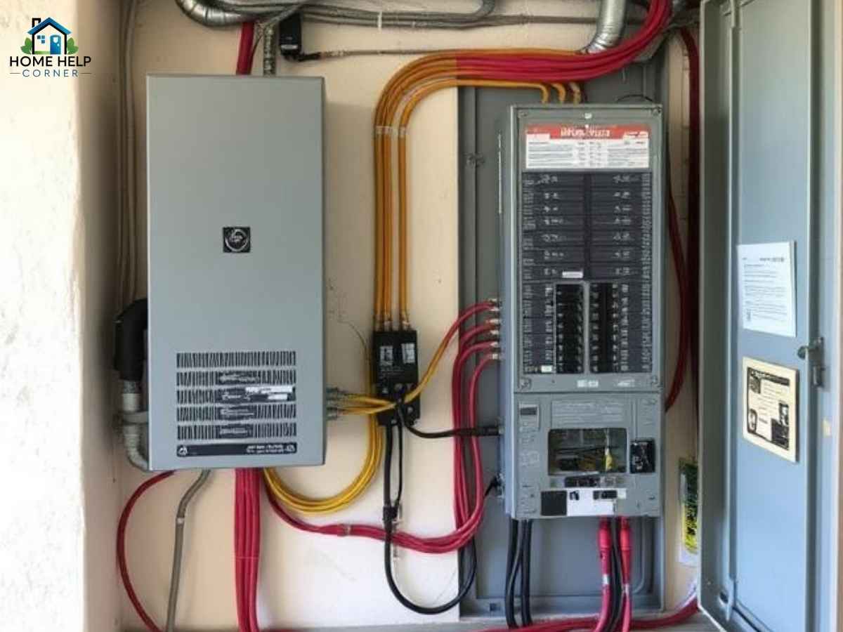 Electrical panel upgrade underway in a Los Angeles older home