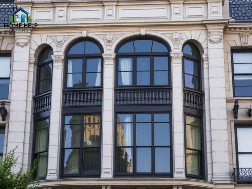 Historic Los Angeles building with old Sacramento window tinting enhancing energy efficiency and privacy