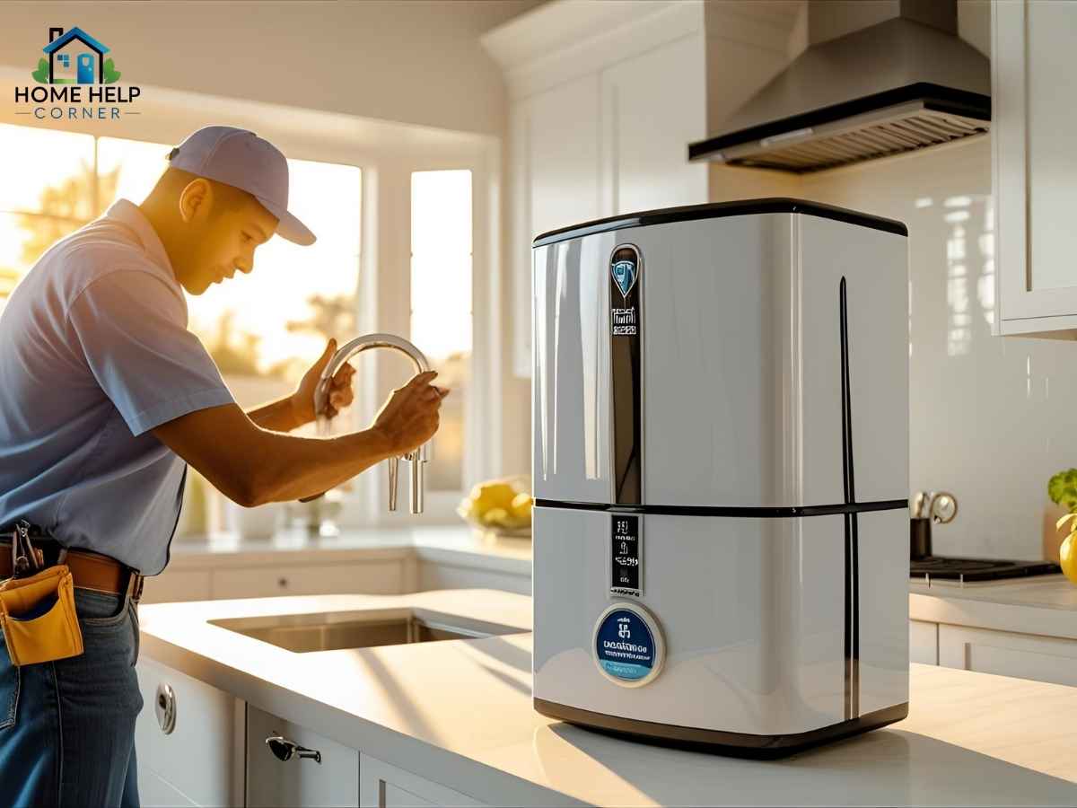 Modern water softener installed in Los Angeles home by Mission Trails Plumbing expert